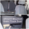ARmA15 Chevy GMC truck mount beneath a folding rear seat